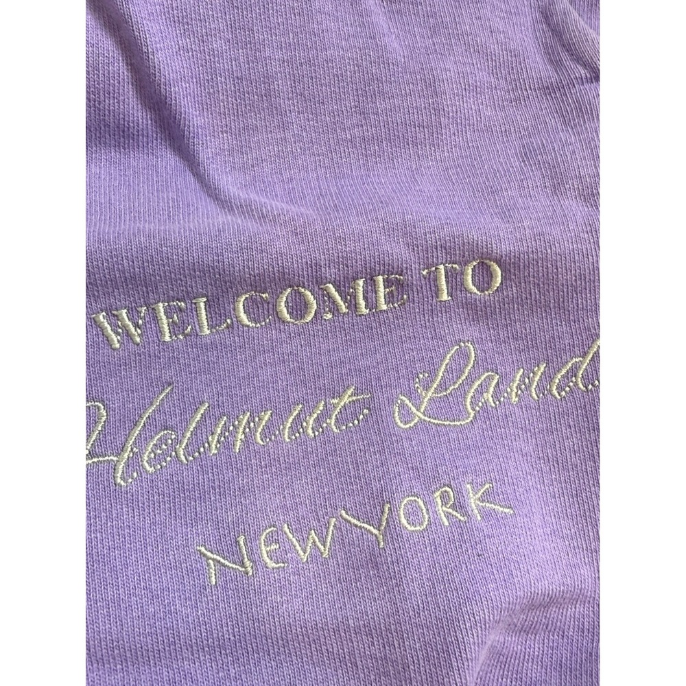 Helmut Lang Purple Welcome to Helmut Land New York Sweatpants HLW51226 L/M